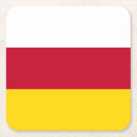 North Ossetia Flag Square Paper Coaster<br><div class="desc">Patriotic flag of North Ossetia Alania.</div>