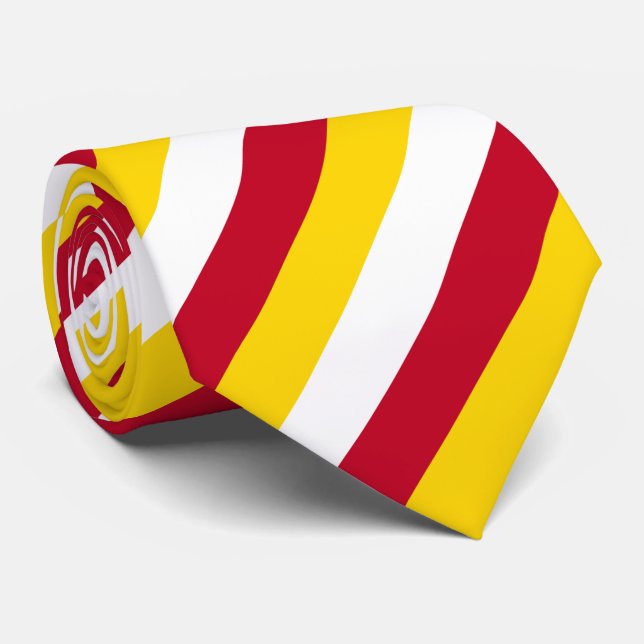 North Ossetia Flag Tie (Rolled)