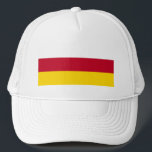 North Ossetia Flag Trucker Hat<br><div class="desc">Patriotic flag of North Ossetia Alania.</div>