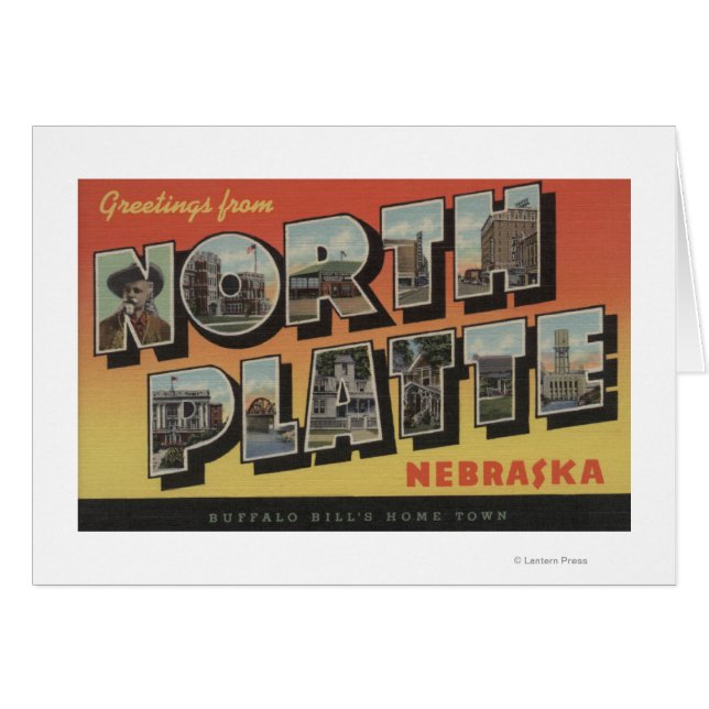 North Platte, Nebraska - Large Letter Scenes (Front Horizontal)