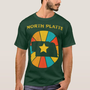 North Platte Nebraska Vintage Distressed Souvenir T-Shirt