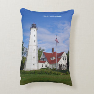 North Point Lighthouse accent pillow