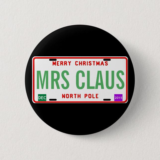 North Pole 2015 6 Cm Round Badge (Front)
