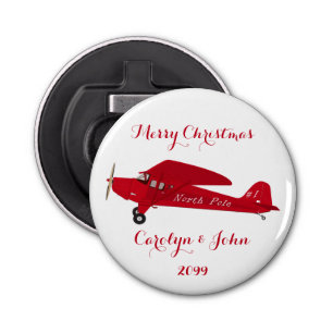 North Pole Aeroplane Beer Soda Bottle Opener