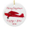 North Pole Aeroplane Christmas Ornament