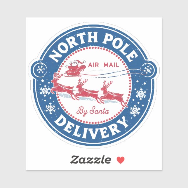 North Pole Air Mail Stamp (Sheet)