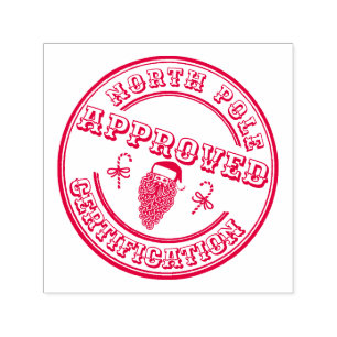 North Pole approved Santa's certification toys Self-inking Stamp