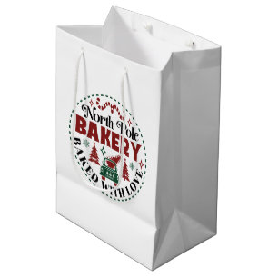 North Pole Bakery Christmas Medium Gift Bag