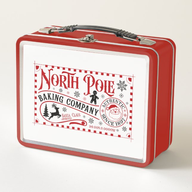 North Pole Baking Company Metal Lunch Box (Front)