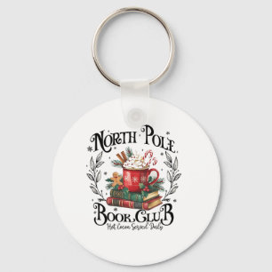 North Pole Book Club Hot Cocoa Christmas Key Ring
