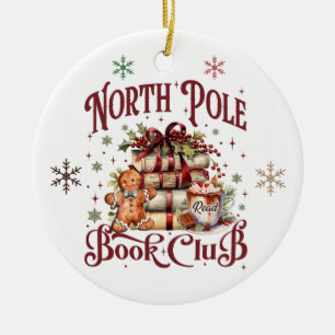 North Pole Book Club Ornament