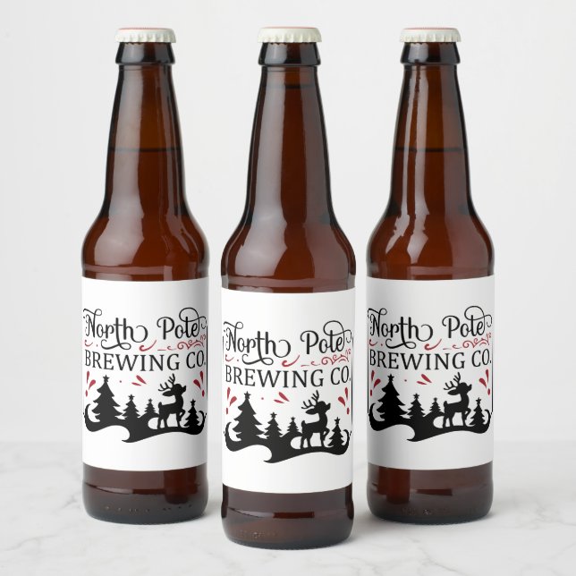 North Pole Brewing Company  Beer Bottle Label (Bottles)