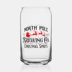 North Pole Brewing Company Can Glass