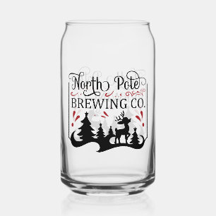North Pole Brewing Company Can Glass