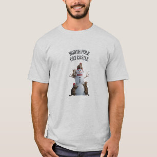 North Pole Cat Castle T-Shirt