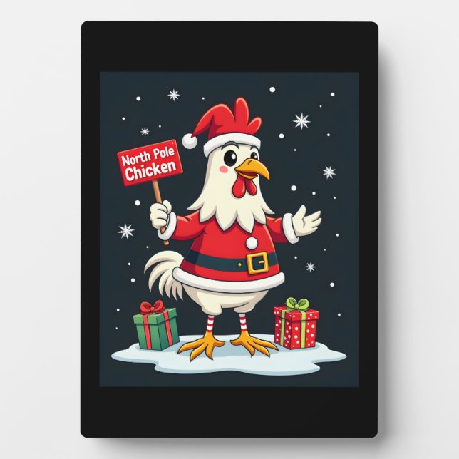 North Pole Chicken Plaque (Front)