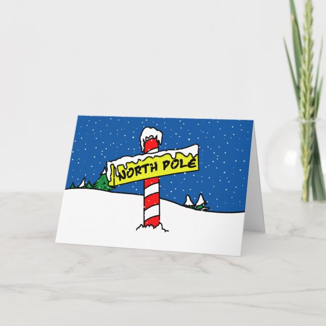 North Pole Christmas Card (Front)