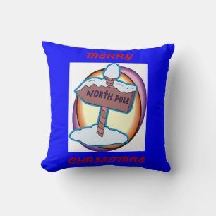 North Pole Christmas Cushion
