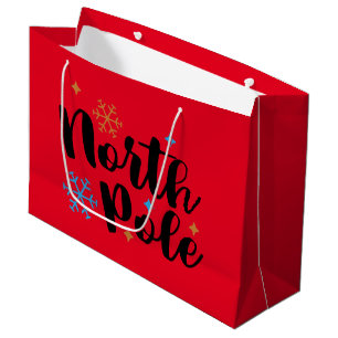 North Pole Christmas Gift Bag
