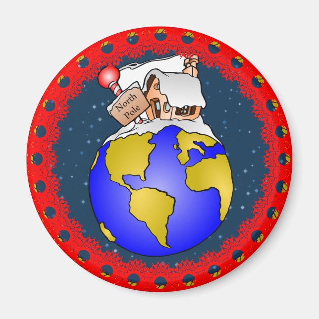North Pole Christmas Magnet (Front)