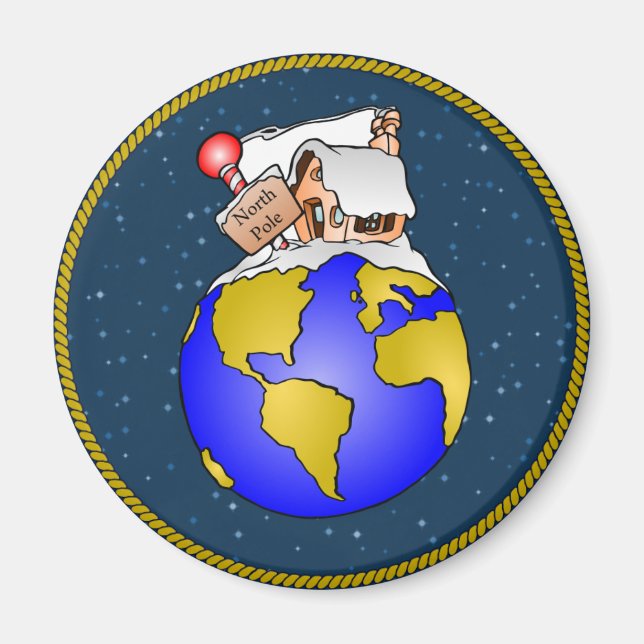 North Pole Christmas Magnet (Front)