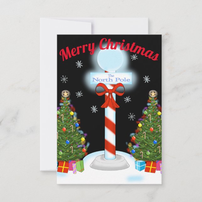 North Pole Christmas Party Invitations (Front)