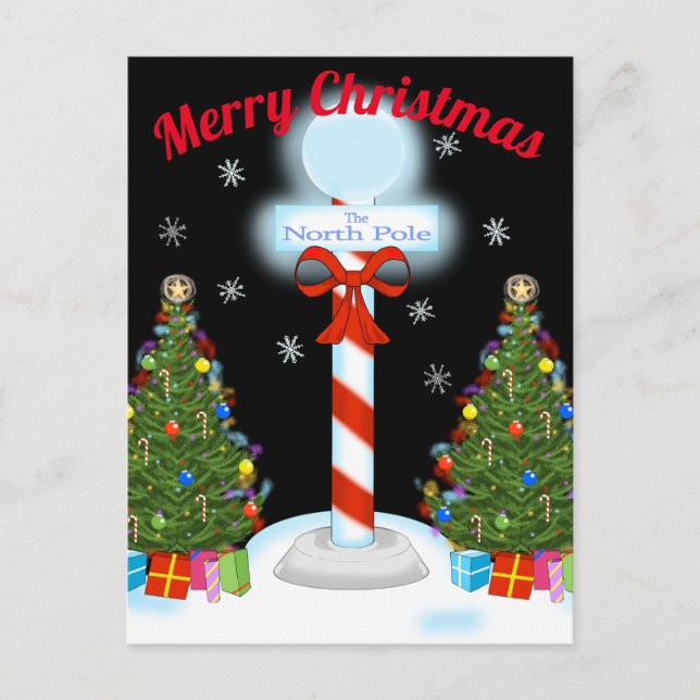 North Pole Christmas Postcards (Front)