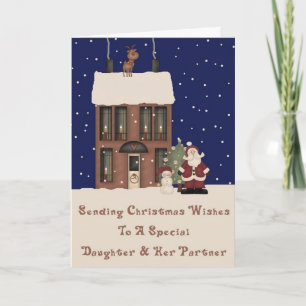 North Pole Christmas Wishes Daughter & Partner Holiday Card