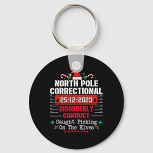 North Pole Correctional Disorderly Conduct Caught Key Ring