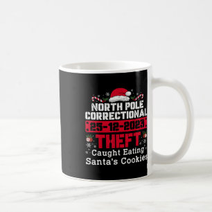 North Pole Correctional Theft Caught Eating Santa' Coffee Mug
