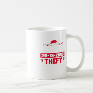North Pole Correctional Theft Caught Eating Santa' Coffee Mug