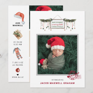 North Pole Delivery   Christmas Birth Announcement
