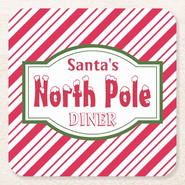 North Pole  Diner Coasters (Front)