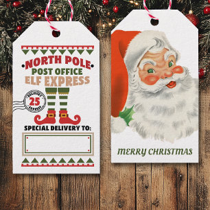 North Pole Elf Express Delivery from Santa Gift Tags