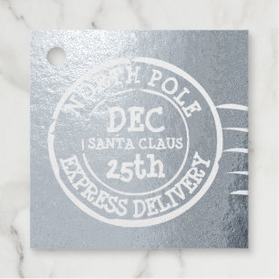 North Pole Express Delivery Personalised Favour Tags