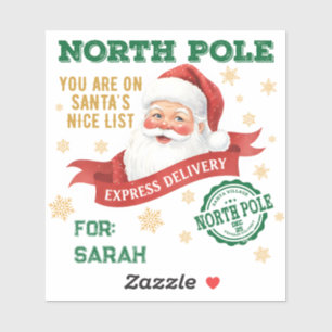 North Pole Express Delivery Santa Christmas