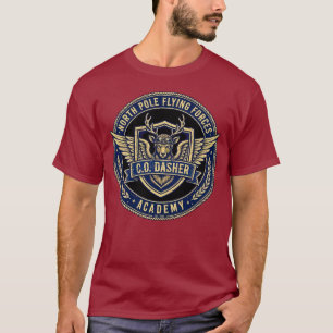 North Pole Flying Forces Academy - C.O. Dasher  T-Shirt