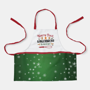 North Pole Gingerbread Bakery Small Kids Apron
