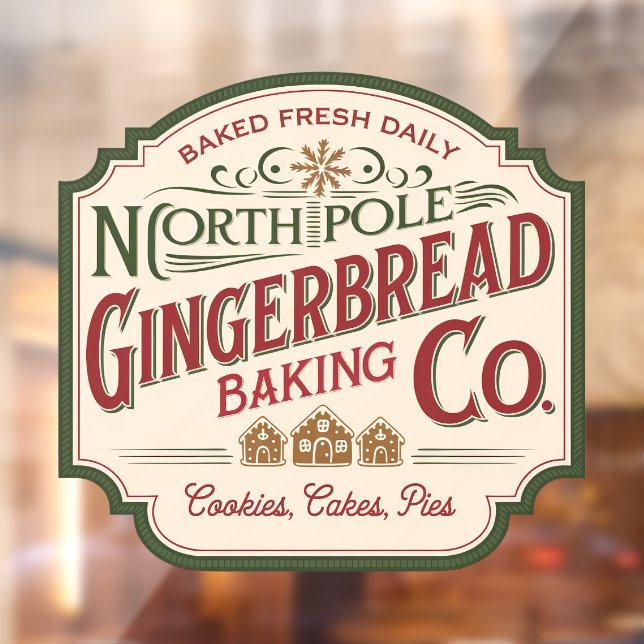North Pole gingerbread baking company vintage (Sheet 2)