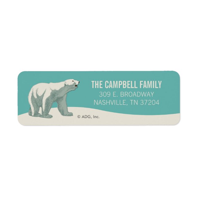 North Pole Holiday Polar Bear (Front)