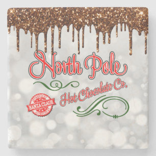 North Pole Hot Chocolate Stone Coaster