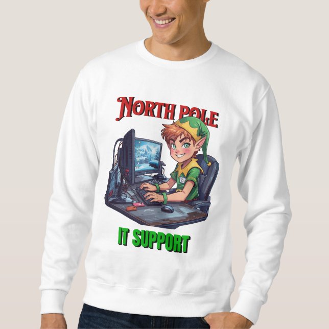 North Pole IT Support Sweatshirt (Front)