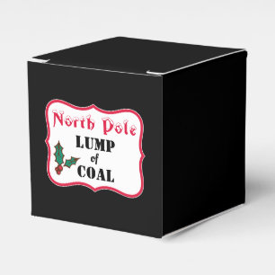 North Pole Lump of Coal Gift Boxes
