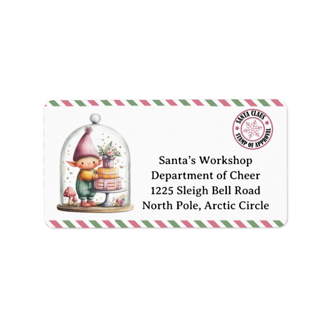 North Pole Mail | Enchanted Elf Label (Front)