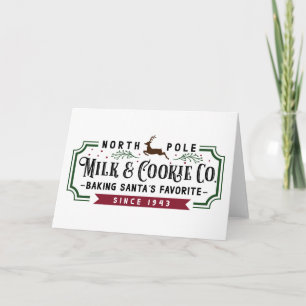 North Pole Milk & Cookie Co. Card