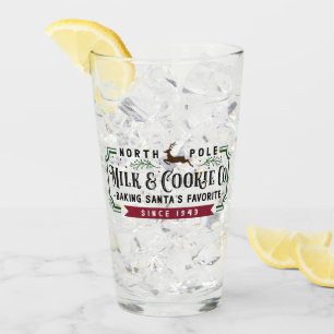 North Pole Milk & Cookie Co. Glass