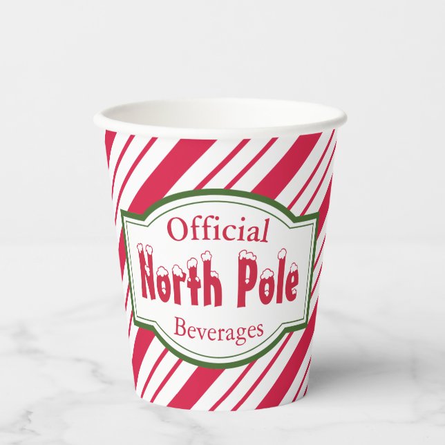 North Pole Paper Cups  (Front)