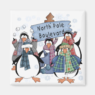 North Pole Penguins Tshirts and gifts Magnet
