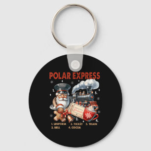 North Pole Polar Express All Abroad Believe Train Key Ring