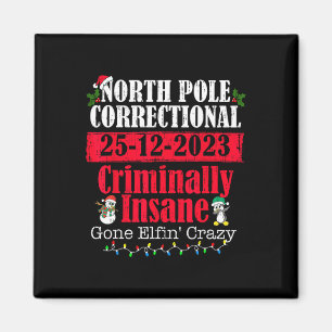 North pole police dept criminally insane gone elfi magnet
